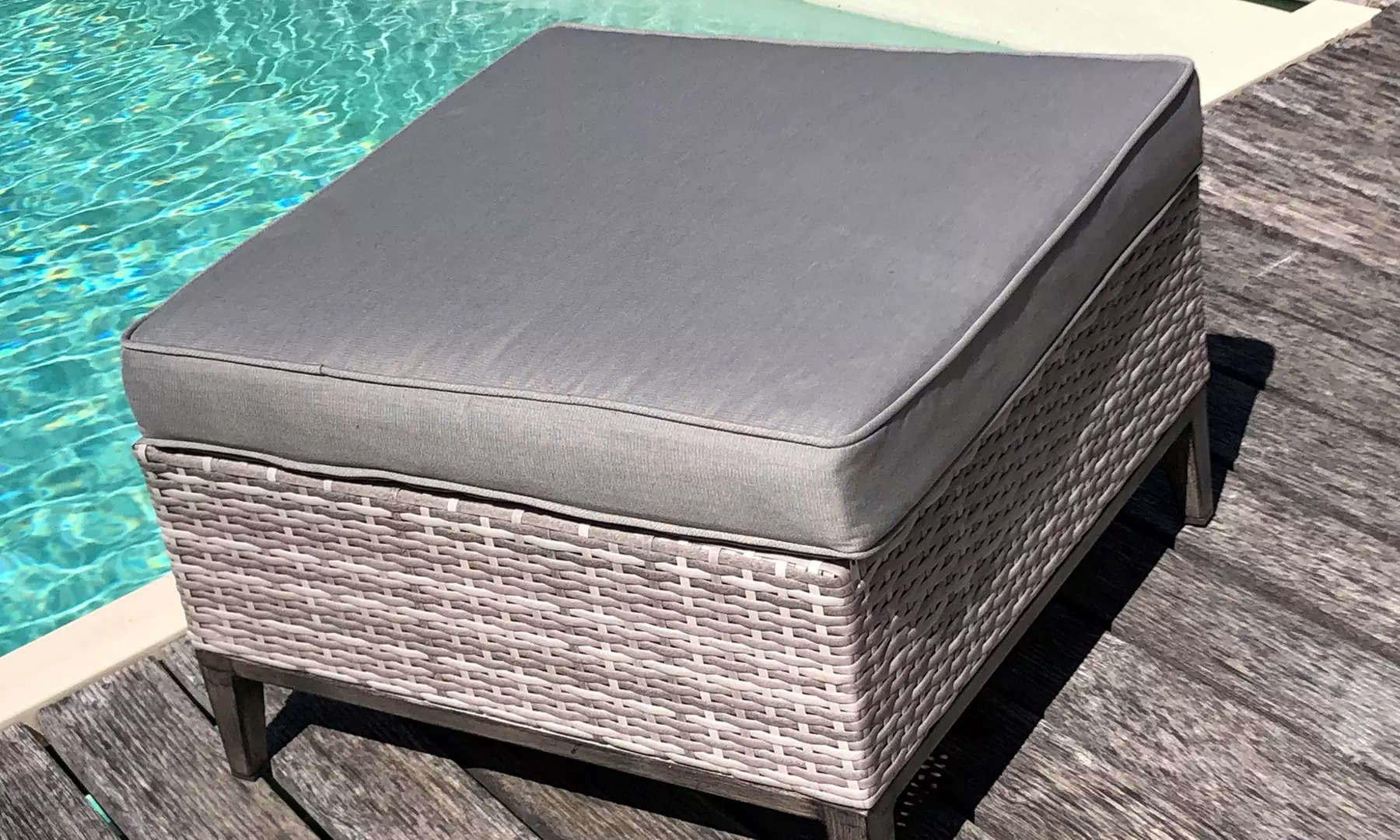 Salon de jardin Escale 6 pièces en aluminium et résine plate - Second Medium