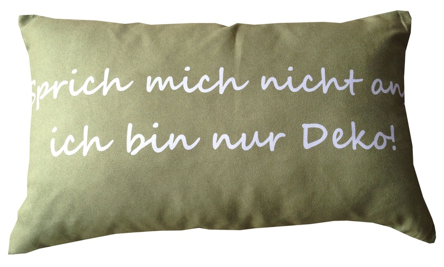 Image 2: Kissen mit Spruch