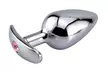Anal Plug Adult Toys Stopper Metal Jeweled Stimulator Massager Sex Toy - Second Medium