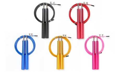 1 o 2 corde per saltare in acciaio, disponibili in 5 colori