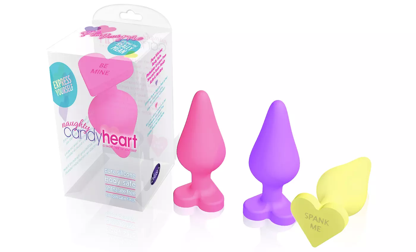 Naughty Candy Heart Plugs - Primary Image