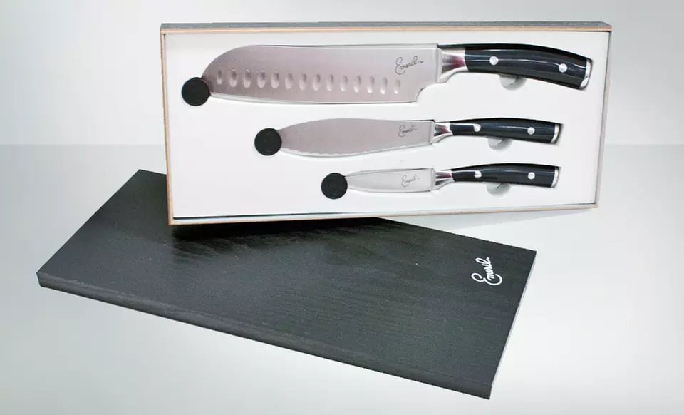 $22.99 for an Emeril 3-Piece Knife Set ($82.61 List Price). Multiple Options Available. Free Shipping and Returns. - Second Medium