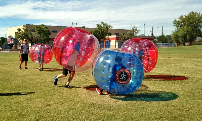 One- or Two-Hour Bouncing Bubbles Party with 10 Suits from Bouncing Bubbles (Up to 47% Off) - Primary Image