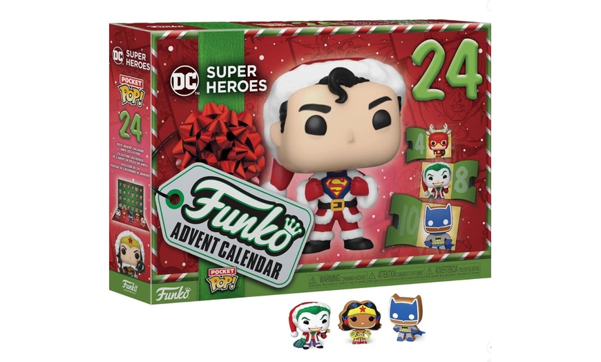 Image 1: DC Super Heroes Funko Advent Calendar