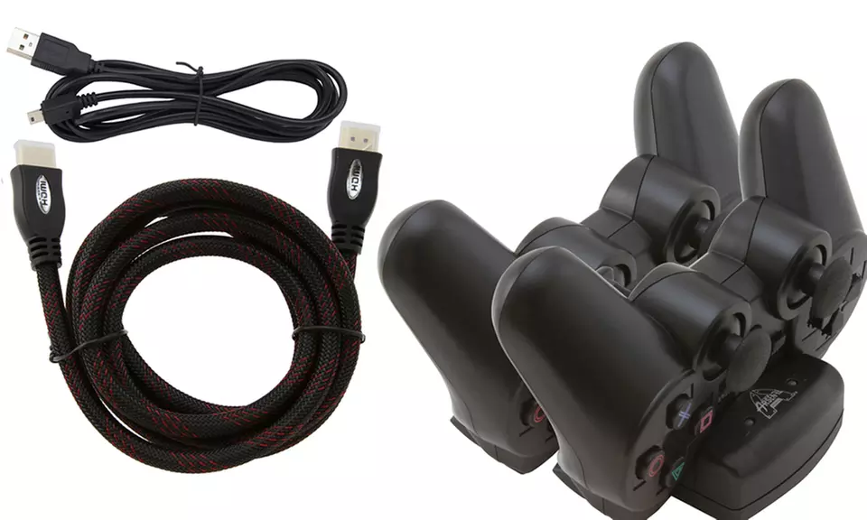 Arsenal Gaming High-Definition 4-in-1 Kit for PlayStation 3 with HDMI Cable, Wireless Controller, and Dual Charge Dock - Second Medium