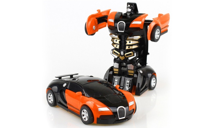 Image 2: Two-in-One Transforming Robot Car