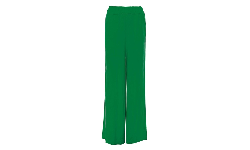 Image 9: Flared Jersey Trousers