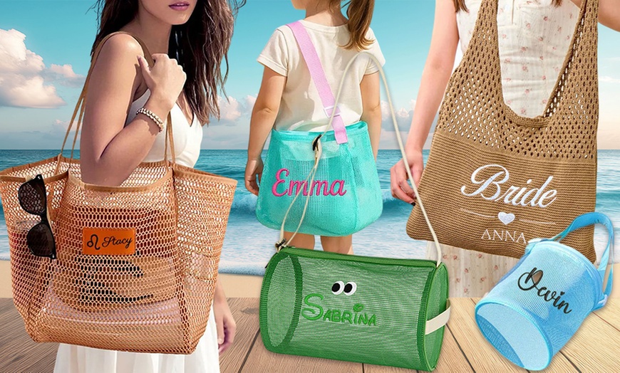 Image 10: Personalisierbare Umhängetasche mit Name & Design nach Wahl