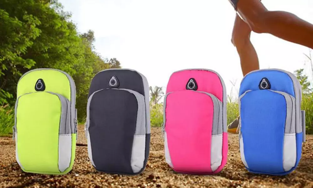 1x oder 2x Sport-Armtasche mit doppeltem Innenfach