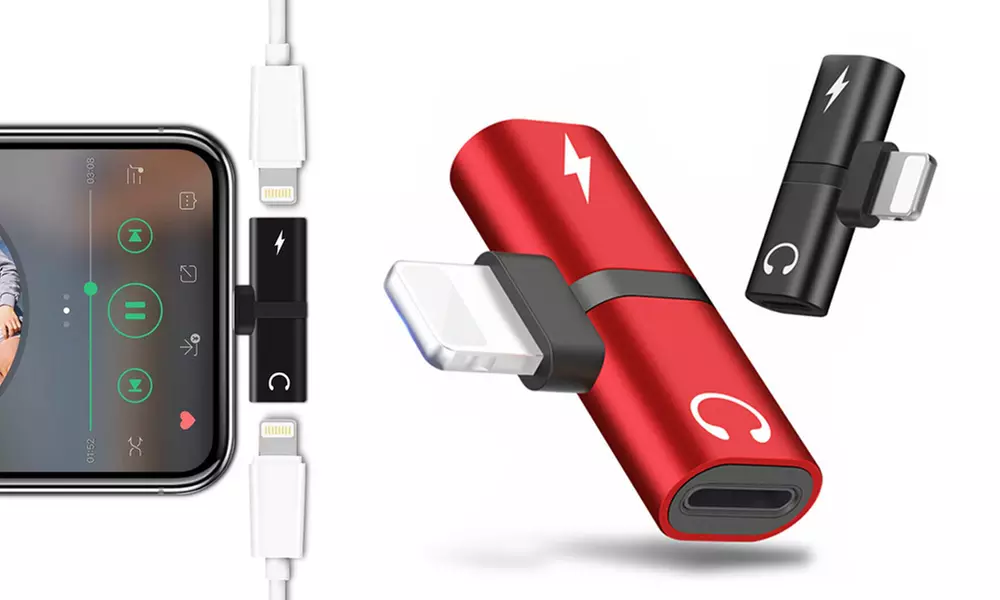 1 o 2 adattatori con 2 entrate compatibili lightning®, disponibili in 2 colori - Primary Image