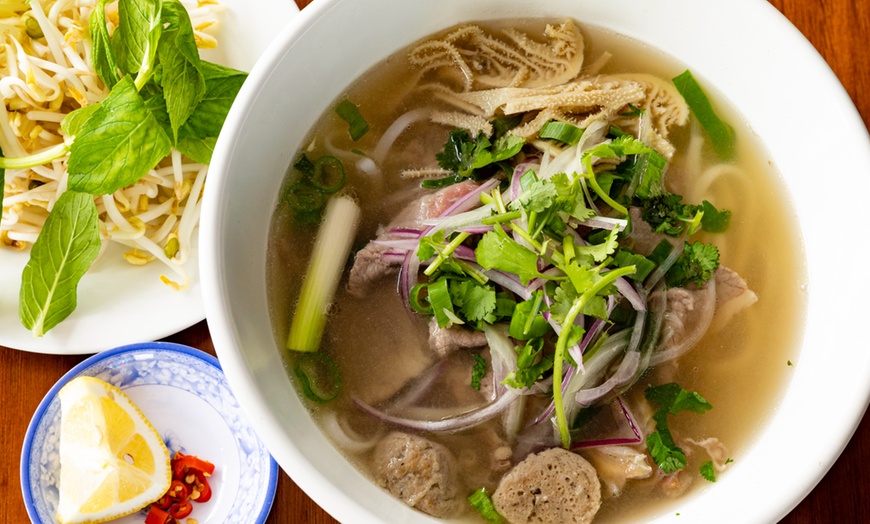 Image 1: Pho with Soft Drink