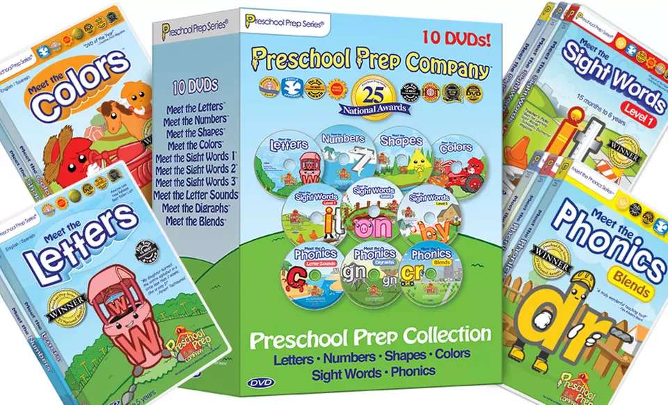 Preschool Prep 10-DVD Collection. Free Returns. - Primary Image