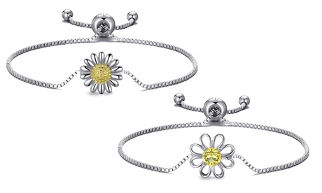 1 o 2 bracciali Daisy Friendship Philip Jones con cristalli Swarovski®, disponibili in 2 modelli
