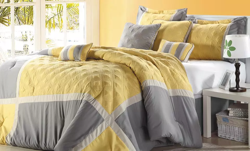$74.99 for a Chic Home 8-Piece Comforter Set (Up to $160 List Price). Multiple Styles. Free Shipping and Returns. - Primary Image