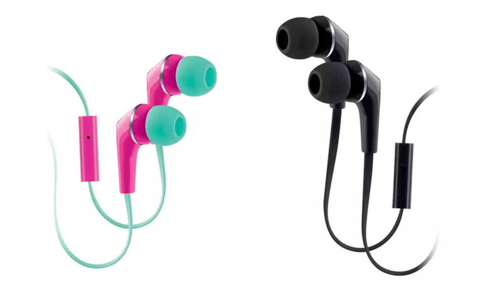 Two Pairs of Urban Beatz Equinox In-Ear Headphones with Mic - Second Medium