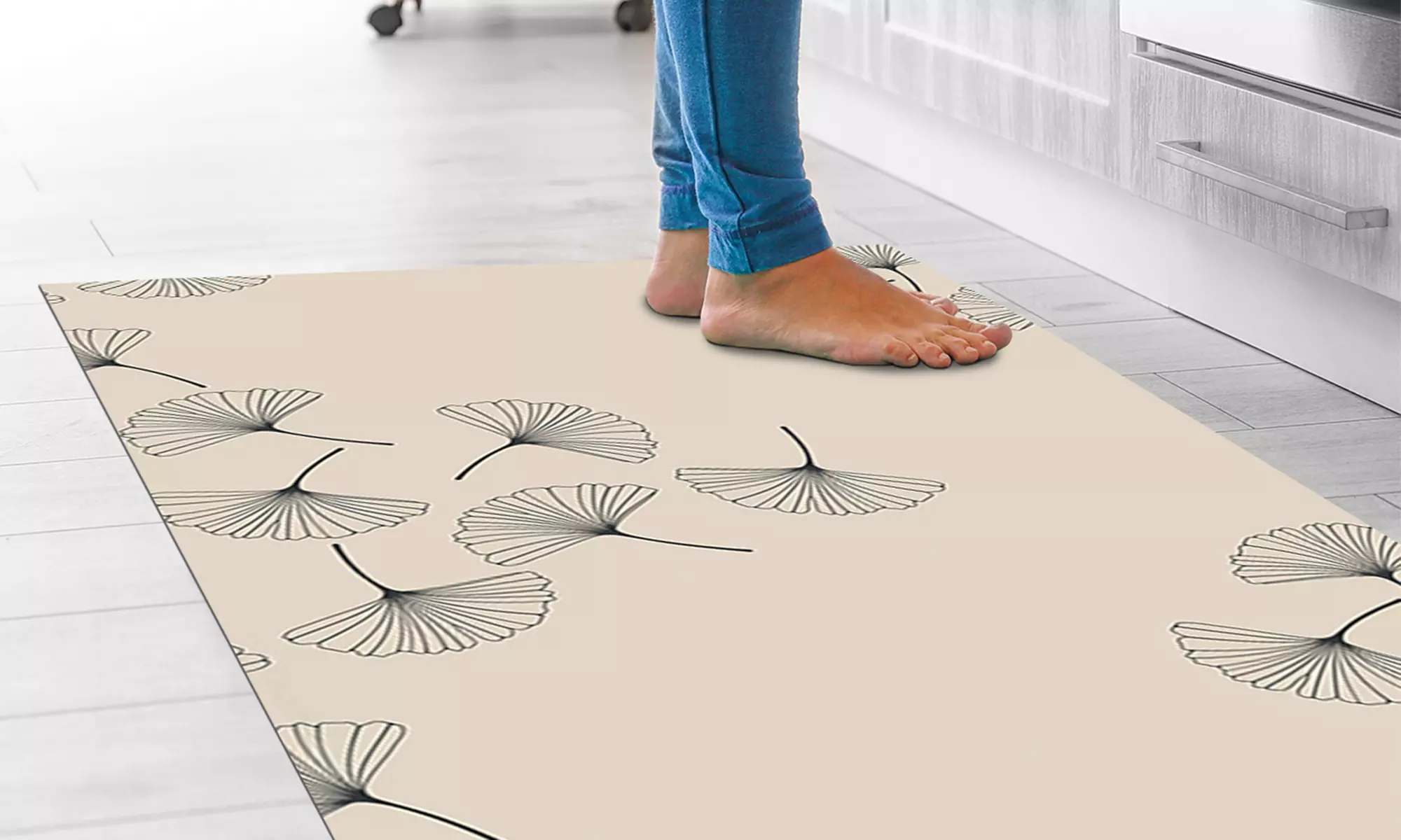 Alfombra larga estampada de PVC con impresión digital