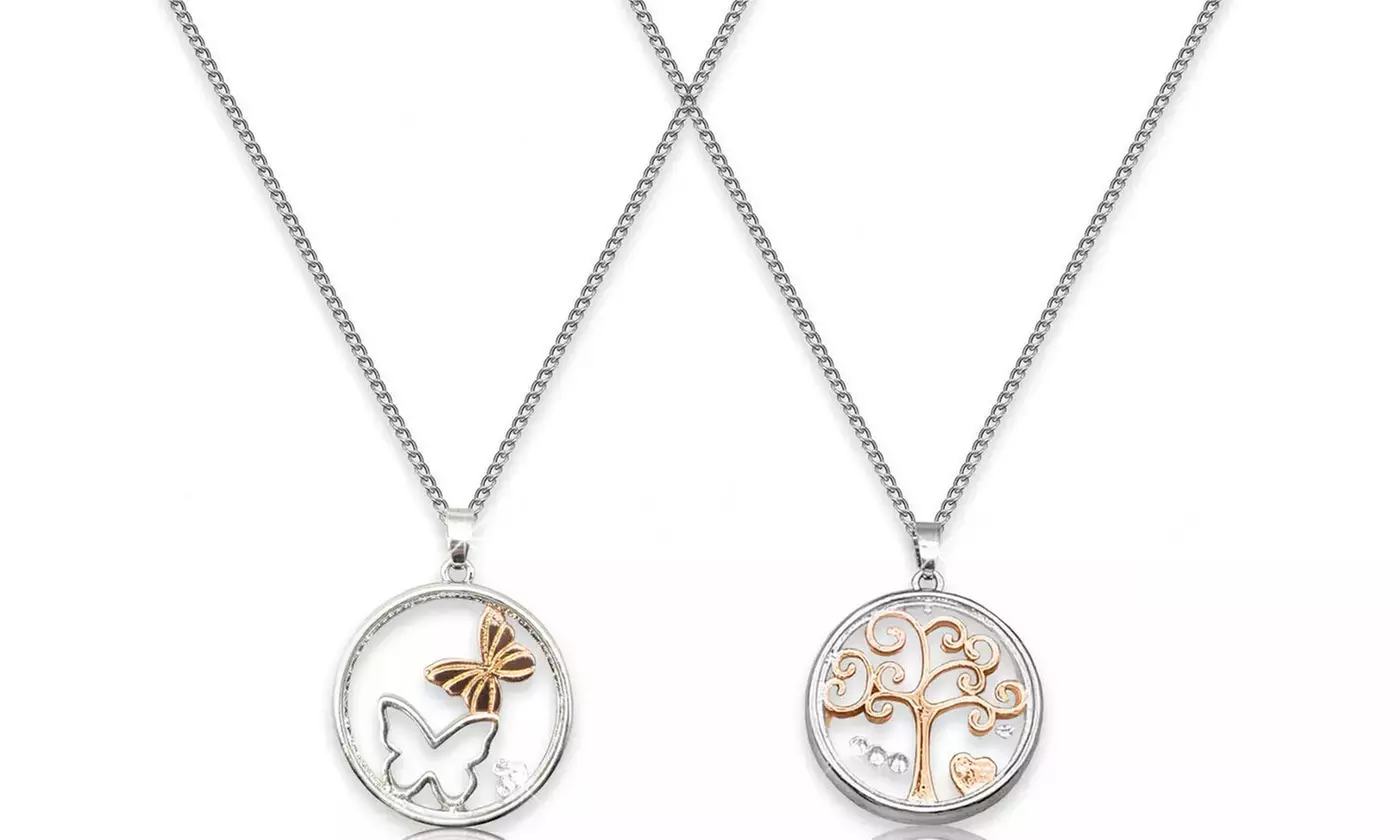 Up to Four Enchanted Necklaces Made with Crystals From Swarovski®