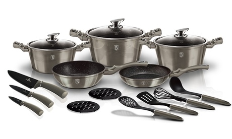 Batteria di pentole da cucina 17 pezzi Berlinger Haus