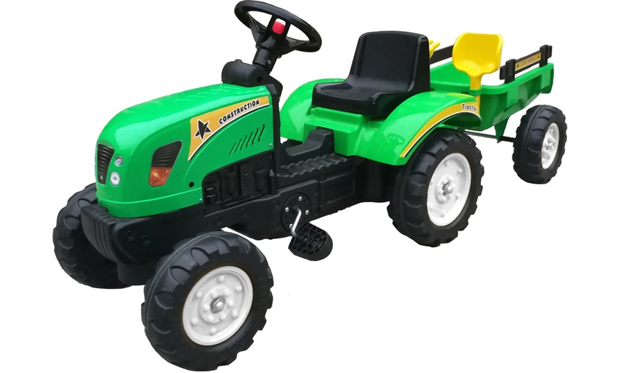 Image 1: Kid's Ride-On Tractor