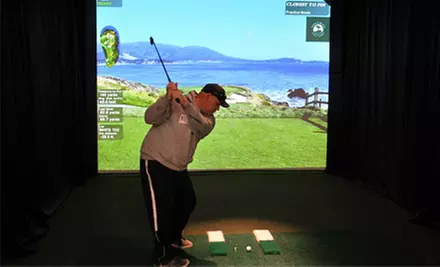 Virtual-Golf Packages for Up to Four People at Canton Indoor Golf Center (Up to 62% Off). Three Options Available. - Primary Image