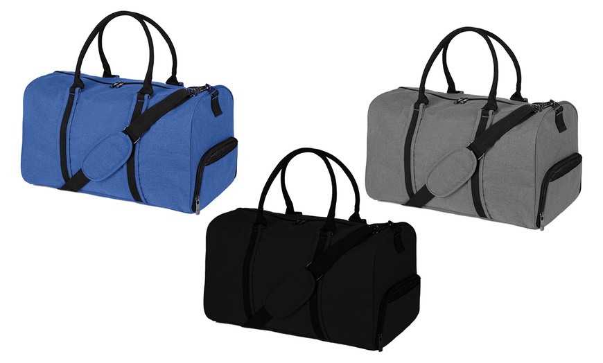 Image 8: Duffle Bag with Shoe Compartment