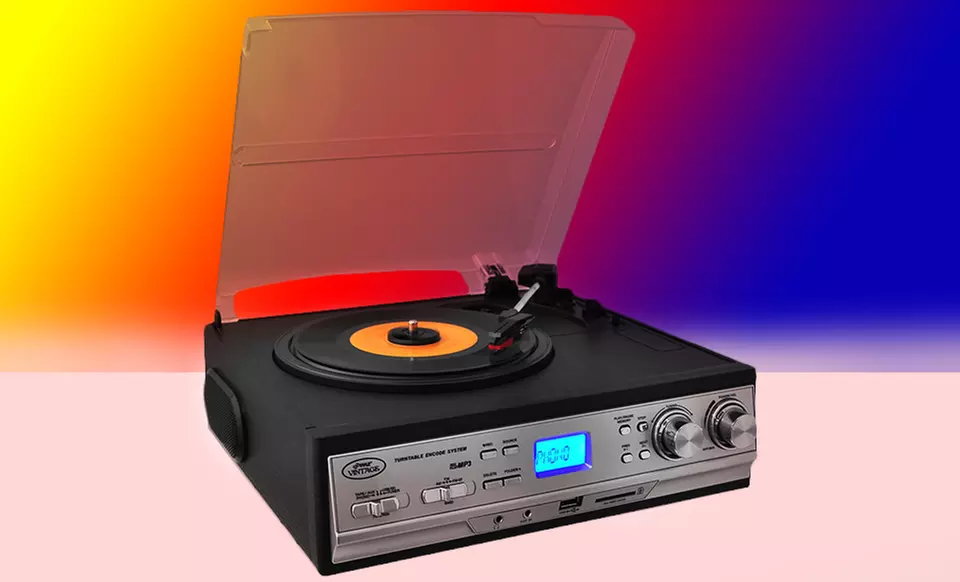 Pyle Classic Retro Turntable with USB, Cassette Deck, and Radio (PTTCS9U). Free Returns. - Primary Image