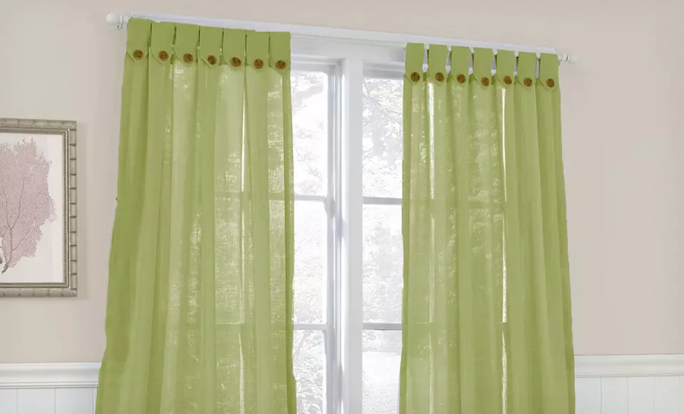 $24.99 for a Laura Ashley Window Panel Pair  ($80 List Price). Multiple Styles and Colors. Free Shipping and Returns. - Second Medium
