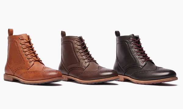 Oak and rush wingtip sale boots