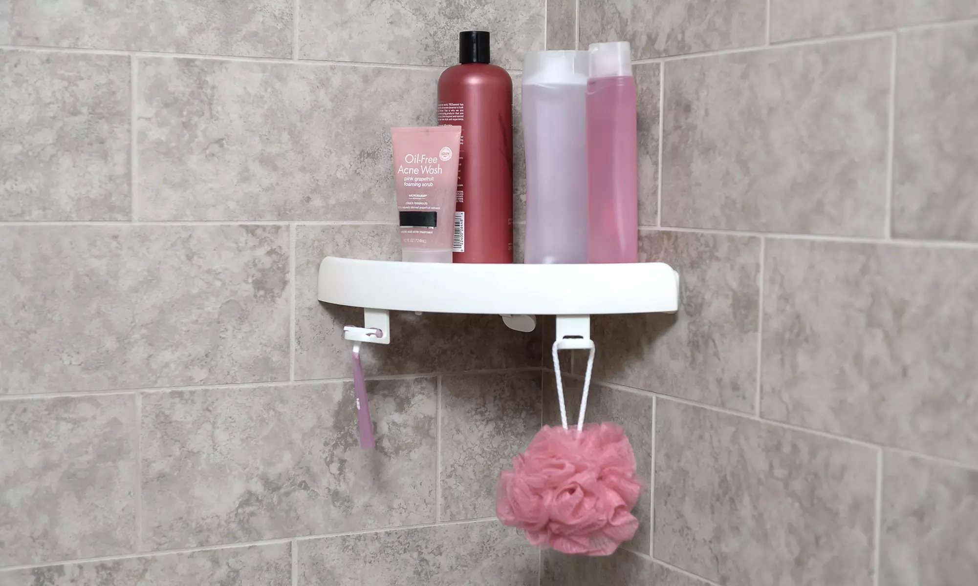 1, 2 ou 3 étagères d'angle Snap Up sans percer - Primary Image