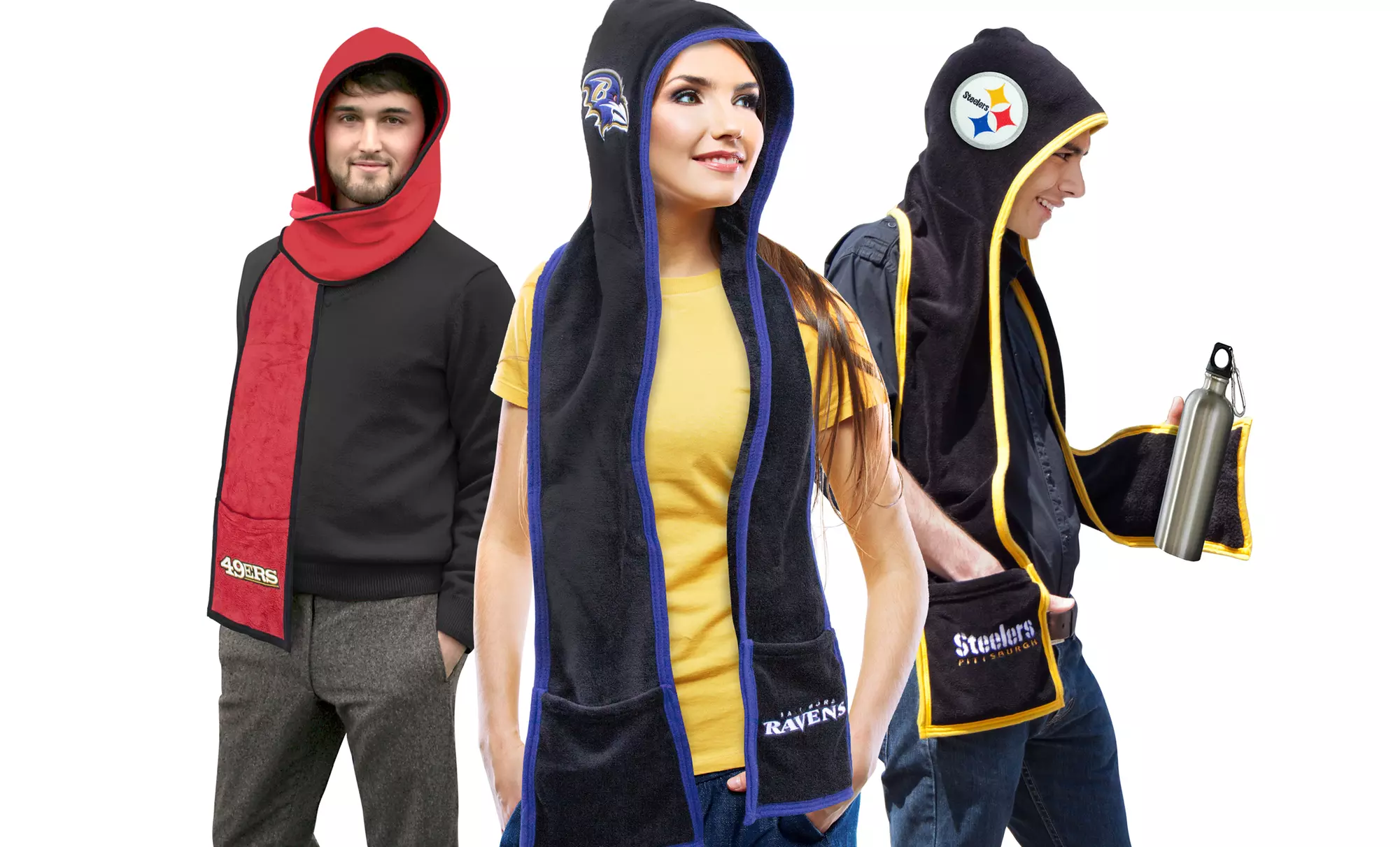 NFL Ultra Fleece Hoodie Scarf - Primary Image