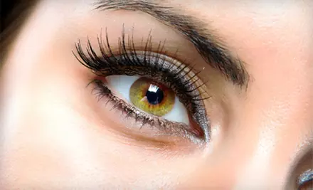 Eyelash Perm or Full Set of Faux- or Siberian-Mink Eyelash Extensions from Faces by Vincent Ford (Half Off)  - Primary Image