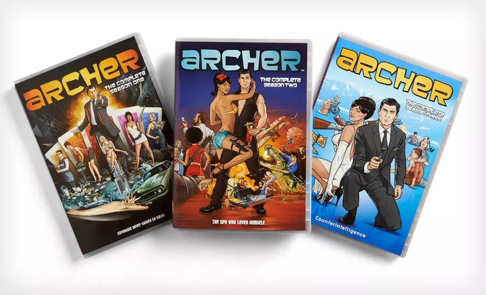 $14.99 for Season 1, 2, or 3 of Archer on DVD ($29.98 List Price). Free Returns. - Primary Image