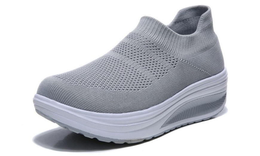 Image 4: Women's Platform Walking Shoes