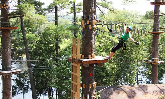 C$49.99 for 3-Hour Zip Lining and Aerial Park Pass with Sportsland Play at Santa's Village (Up to C$91.47 Value)  - Primary Image