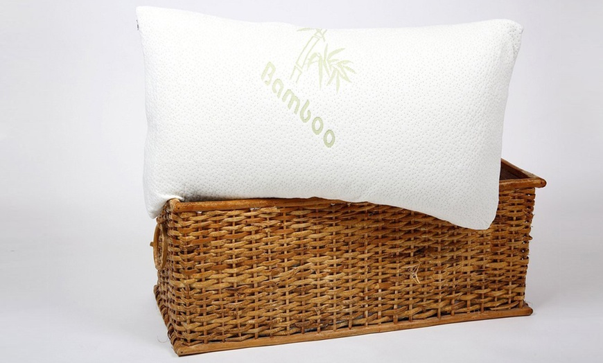 Image 1: Bamboo Memory Foam Pillow