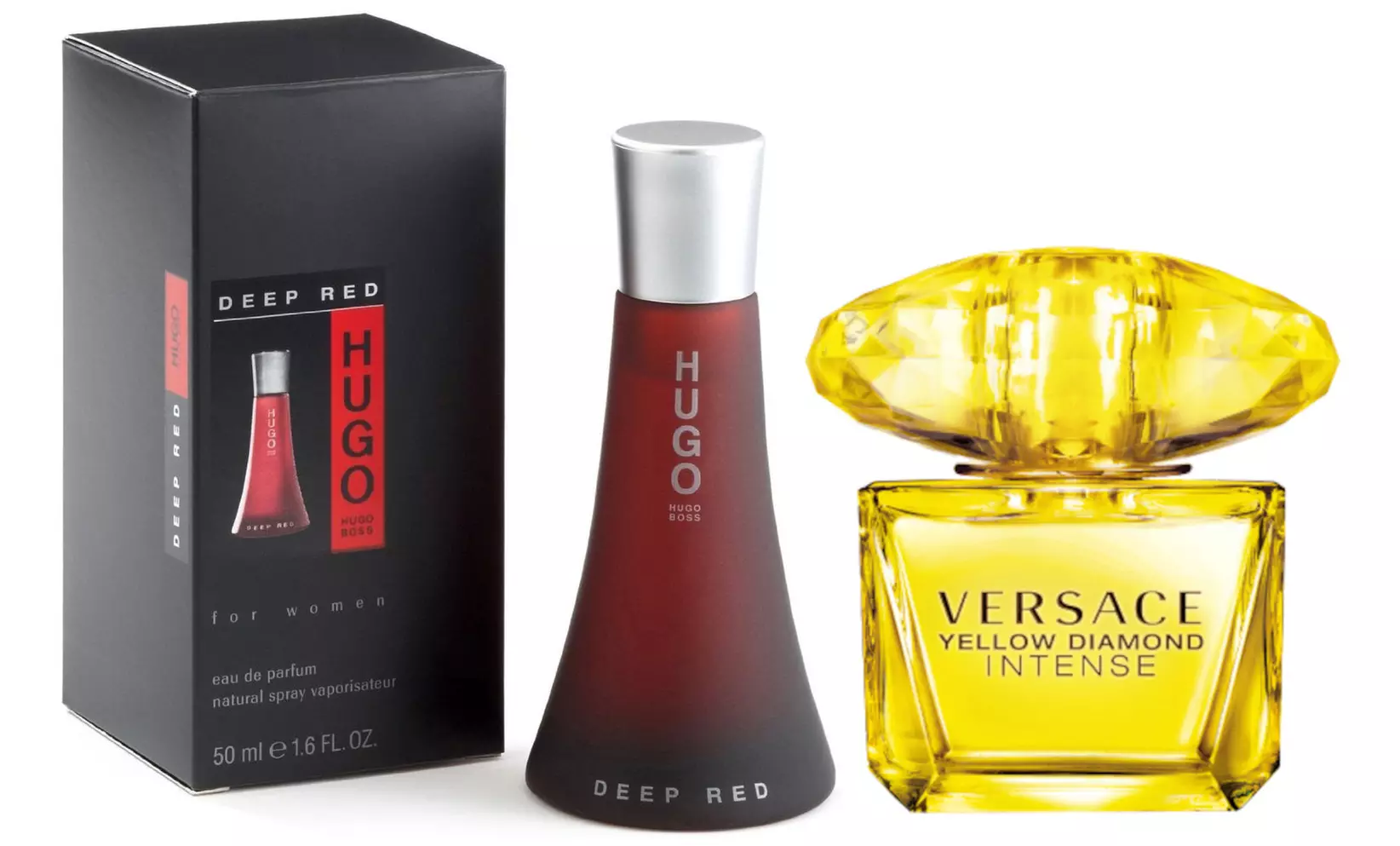 Fragranze da donna EDP Versace e Hugo Boss