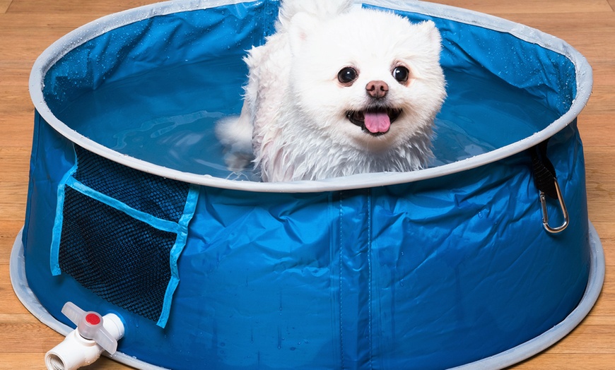 Image 2: Pop Up Pet Dog Bath and Pool 