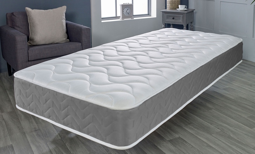 Image 1: 7 Comfort Layer Hybrid Sprung Memory Foam Mattress