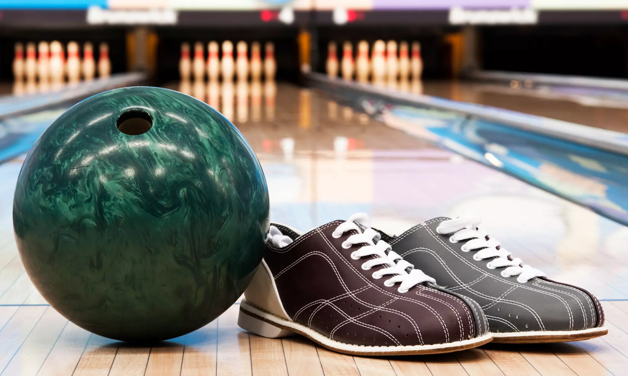 Rock n' Bowl Bowling with Pizza for Two or Up to Six at Wynnewood Lanes in Ardmore (Up to 53% Off)   - Primary Image