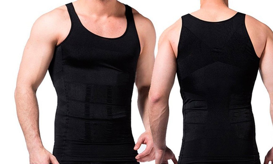 Image 3: Men's Slimming Vest