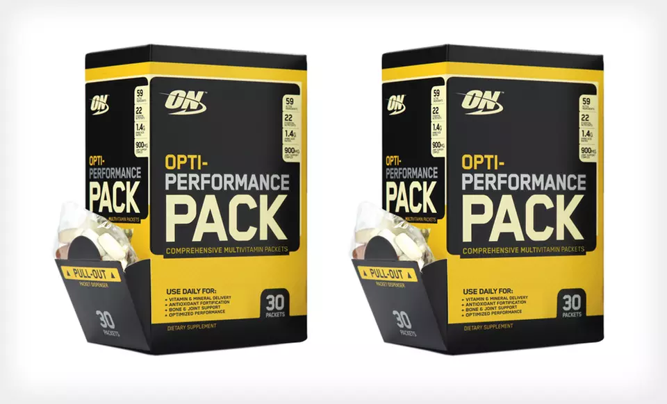 1 or 2 Optimum Nutrition Opti-Performance Supplement Packs (Up to 57% Off). Free Shipping. - Second Medium