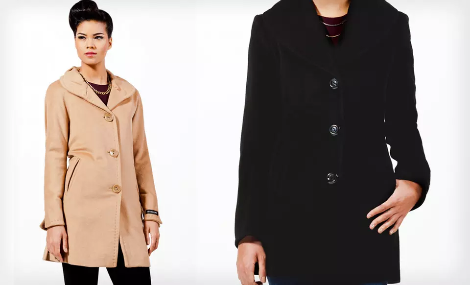 $69 for an Ellen Tracy Angora Wool Coat (Up to $460 List Price). Multiple Options Available. Free Shipping and Returns. - Second Medium