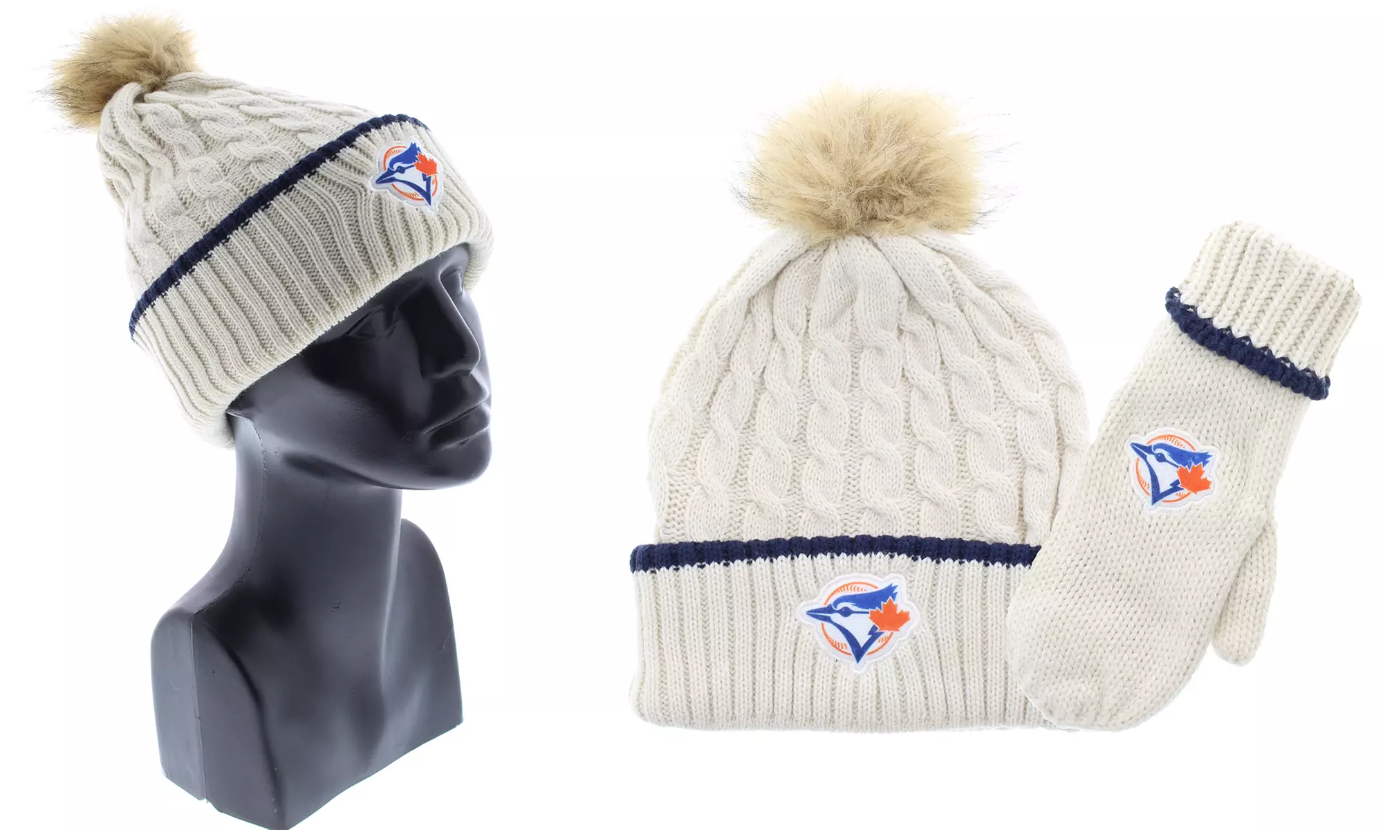 MLB Blue Jays Women's Hat with Mittens - Primary Image