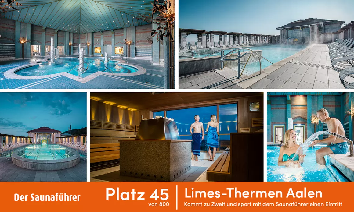 2:1 Gutschein für die Limes-Thermen Aalen (bis zu 50% sparen) - Primary Image