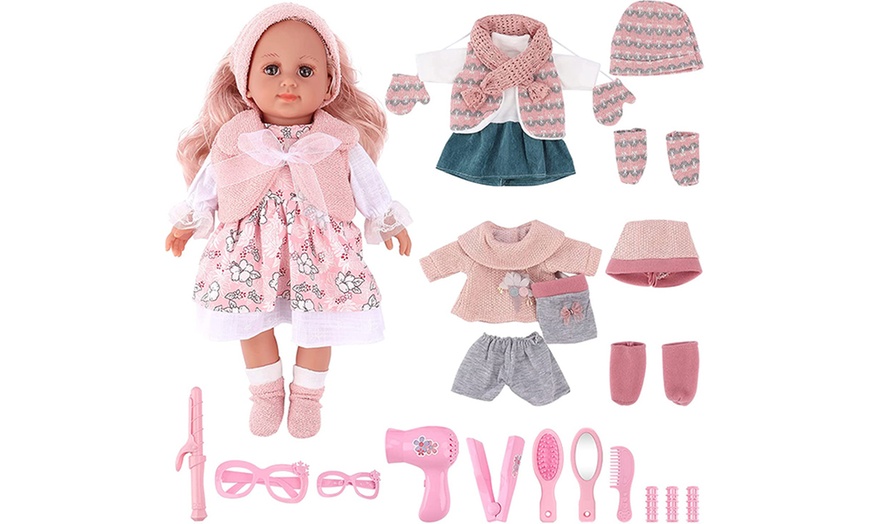 Image 2: Dress-up Doll Toy Set with Accessories