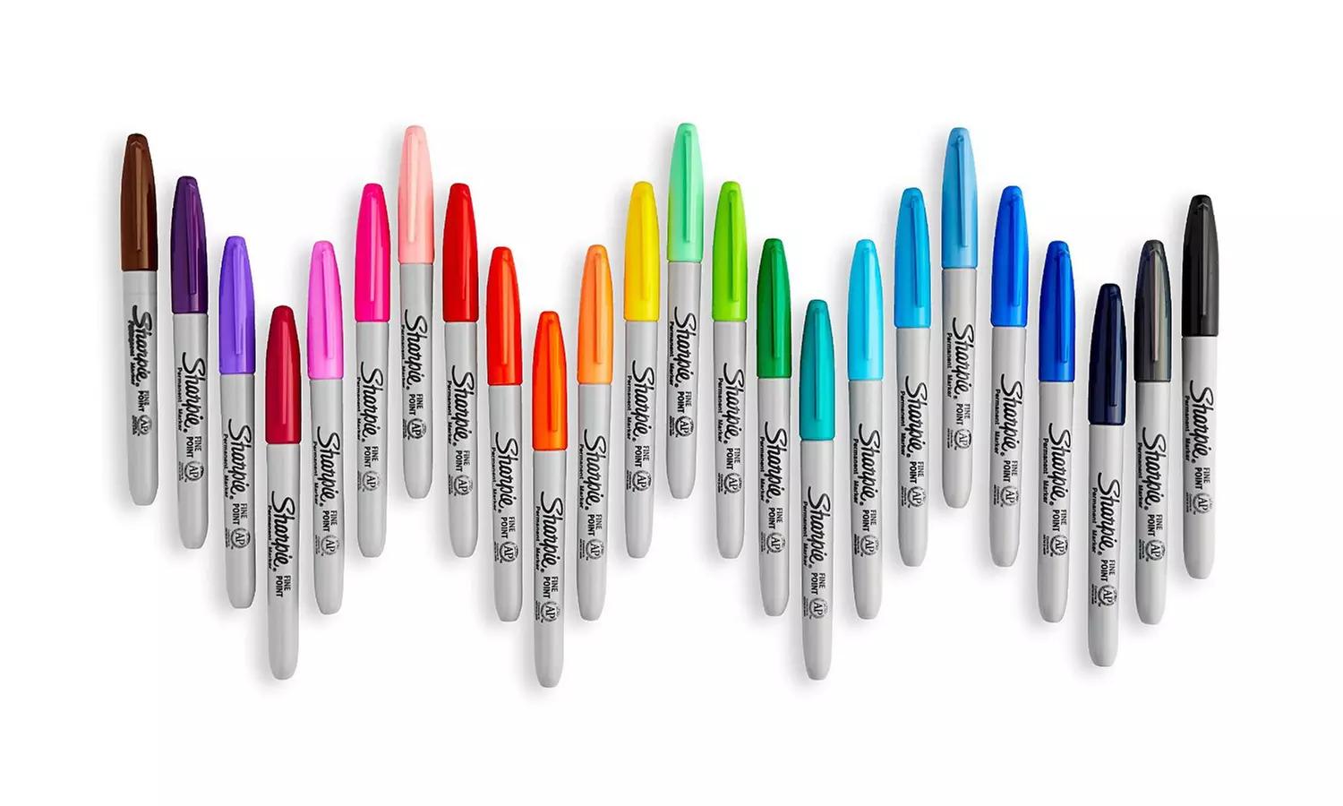 Sharpie Limited Edition Electro Pop Color Fine Tip Permanent Markers (24-Pack) - Primary Image