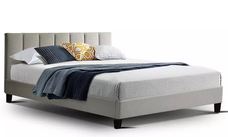 Image 41: Contemporary Plush Bed Frame