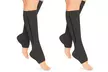 2 à 4 paires de bas de compression zippés, ouverts au niveau du pied - Second Medium