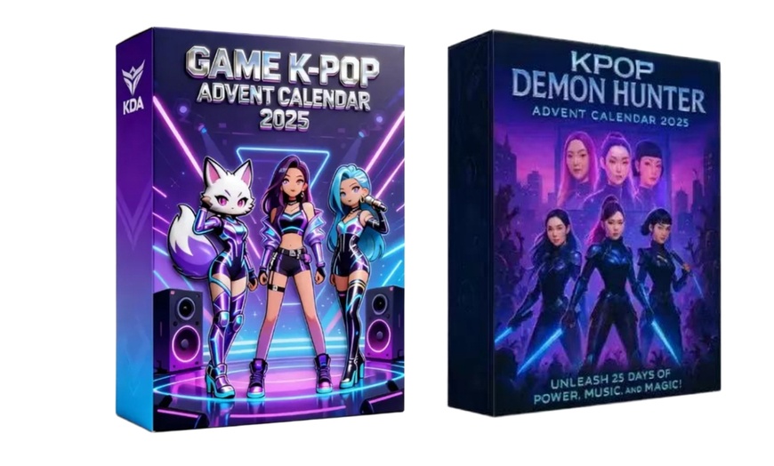 Image 1: K-Pop Demon Hunter-Inspired 2D Acrylic Pendent Advent Calendar