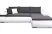 Selsey Living Ecksofa Regano in L-Form mit Bettfunktion/-kasten in Dunkelgrau/Hellgrau oder Weiß/Hellgrau inkl. Versand - Second Medium
